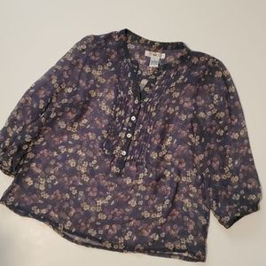 Pinky Floral 3/4 sleeve Blouse